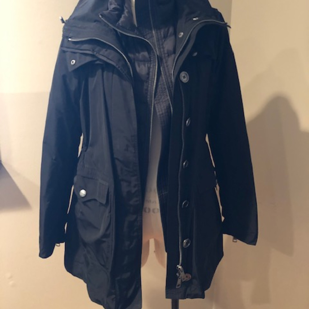 Burberry anorak, 2-in-1 coat with lining and shell
